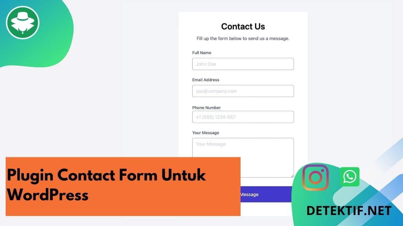 plugin contact form untuk wordpress terbaik dan responsif