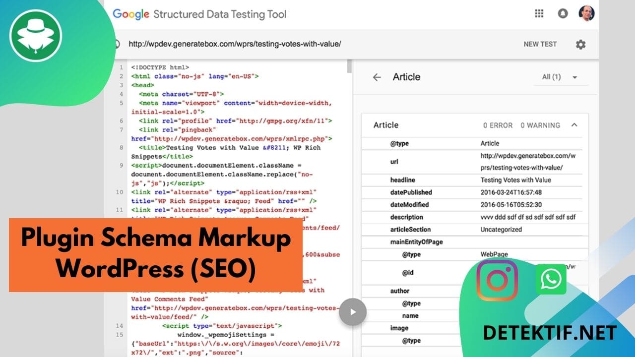 plugin schema markup untuk wordpress perbaiki rich result