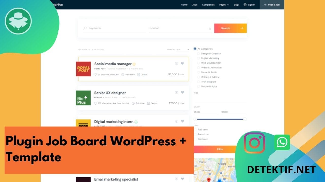 plugin job board wordpress membuat web lowongan kerja