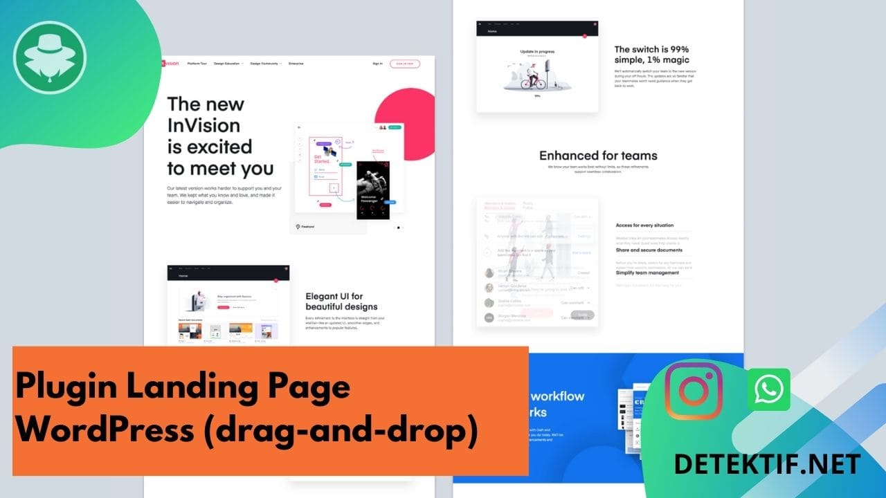 plugin landing page wordpress fitur interaktif draganddrop