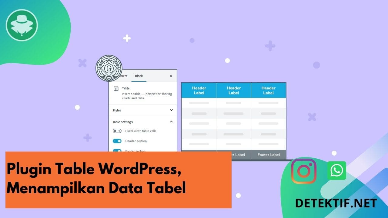 plugin wordpress untuk menampilkan data tabel dengan mudah