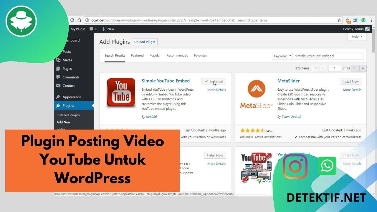 plugin posting dan integrasi video youtube ke situs wordpress